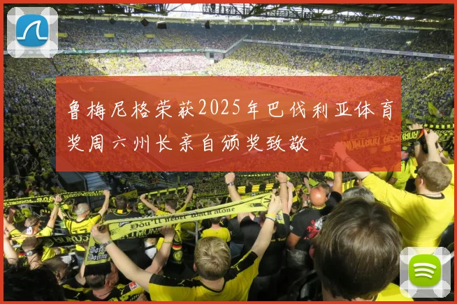 鲁梅尼格荣获2025年巴伐利亚体育奖周六州长亲自颁奖致敬